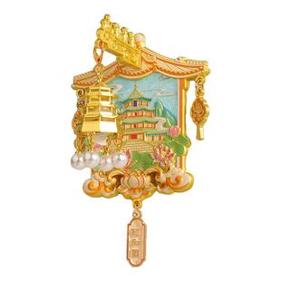 颐和园灯笼发光冰箱贴2025新北京文创中国风创意伴手礼纪念品送礼