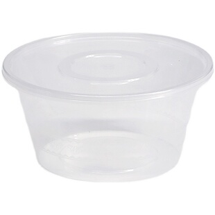 圆形打包盒一次性餐盒外卖塑料圆碗1250ml1000毫升汤粉面碗食品级