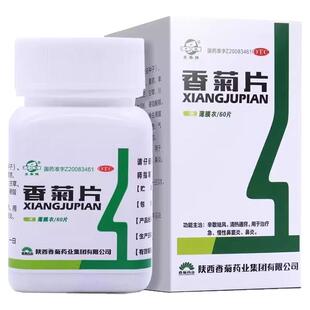 东秦牌香菊片60片成人儿童治疗急慢性鼻炎鼻窦炎清热通窍辛散祛风