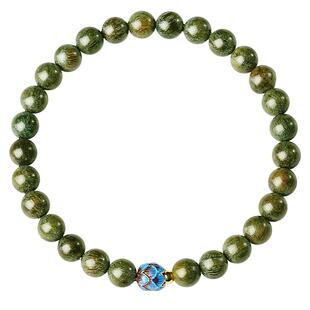 宫里上新绿檀木手串女款天然檀香檀木绿色木质手链生日礼物送妈妈