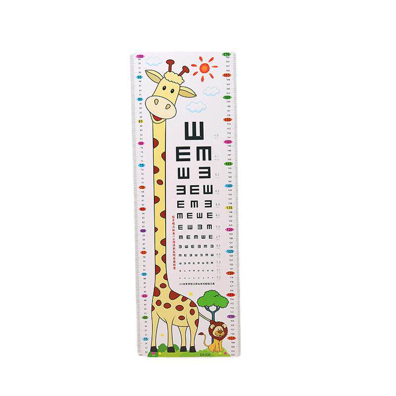 一整张身高墙贴小孩宝宝测量身高尺卡通贴纸儿童房墙面卡通量尺