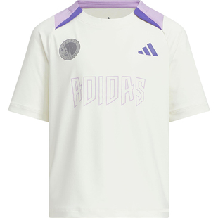Adidas/阿迪达斯正品SPORTSWEAR儿童套头宽松运动透气短袖KF5104