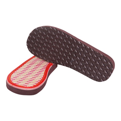 孺子牛橡胶手工编织凉鞋底