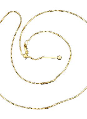 纯银项链S925针式万能链穿珠银链