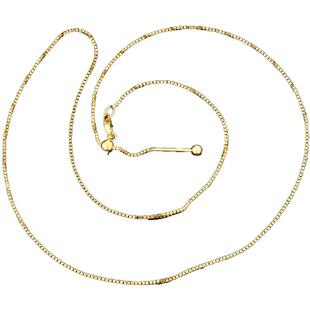 925纯银项链万能链针式可穿珠项链镀金色素链女diy吊坠银链串珠链