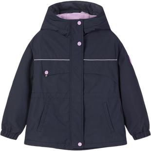 水孩儿女童外套加绒冲锋春秋冬装青少年三防连帽上衣儿童厚风衣