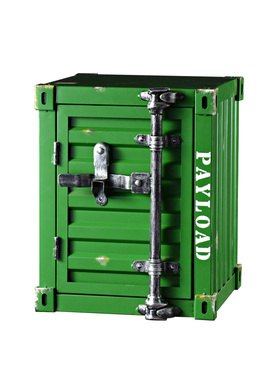 铁集装箱收纳柜美式装饰摆件做旧