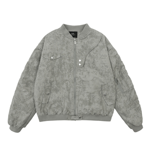 FDR 国潮美式拼接空军飞行夹克外套男女春春季情侣宽松上衣棒球服