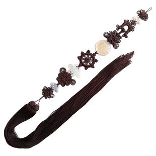 高档手工玉莲花念佛珠燕尾主法穗子法师背云佛流苏法轮结方丈背云