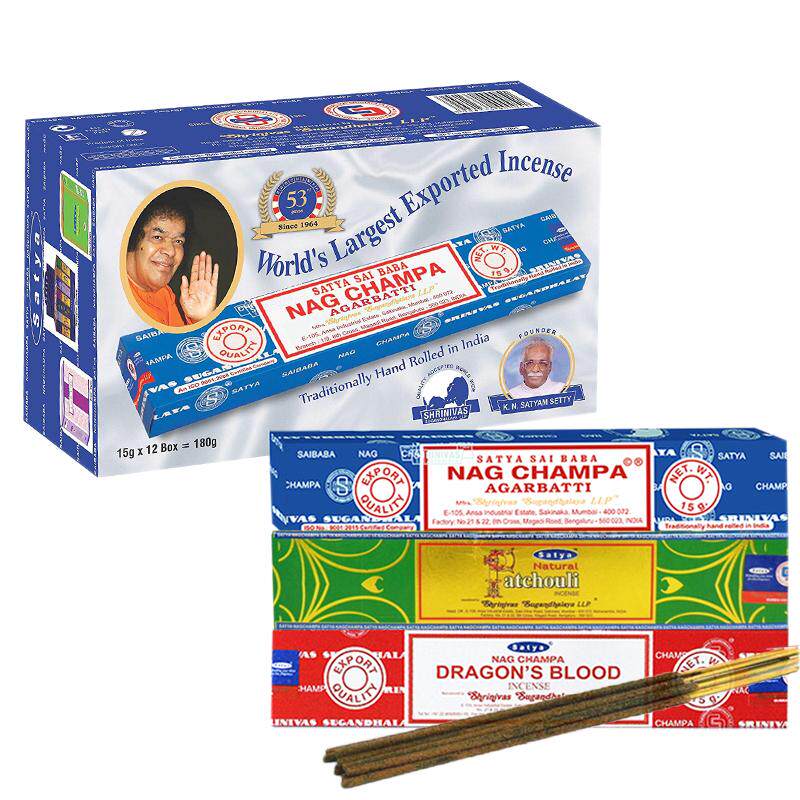 SATYA线香印度赛巴巴真理香 SAIBABA NAG CHAMPA黄花香Jennie同款