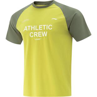 李宁速干T恤男士夏季官方新款健身户外男装透气短袖圆领运动上衣