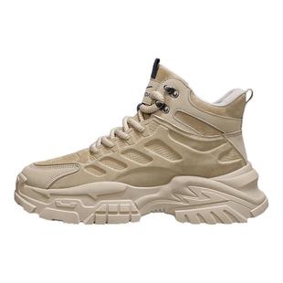 回力马丁靴男款冬季加绒棉鞋英伦风复古工装靴运动防水沙漠作战靴