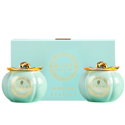 恩施玉露绿茶2026年新茶叶特级湖北蒸青硒茶高山云雾礼盒装300g