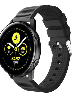 gearS3表带纯色条纹斜纹硅胶22