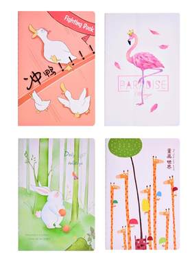 A5笔记本本子小学生笔记本子简约ins风软面抄创意文具批发学习用品奖励小学生奖品礼品礼物笔记本可爱少女心