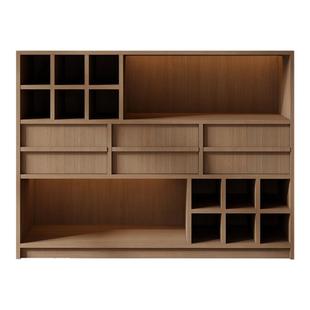 骨骼线博古架实木中古式多宝阁客厅展示柜茶叶置物架收纳柜博古柜