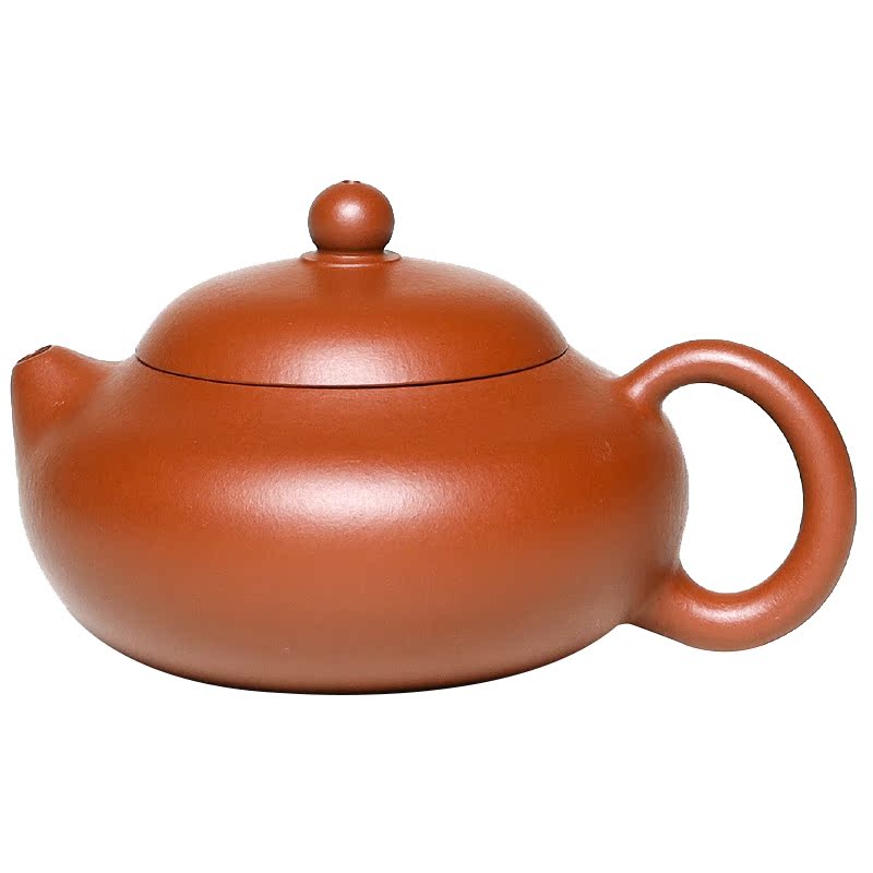宜兴纯全手工紫砂小号文旦茶壶