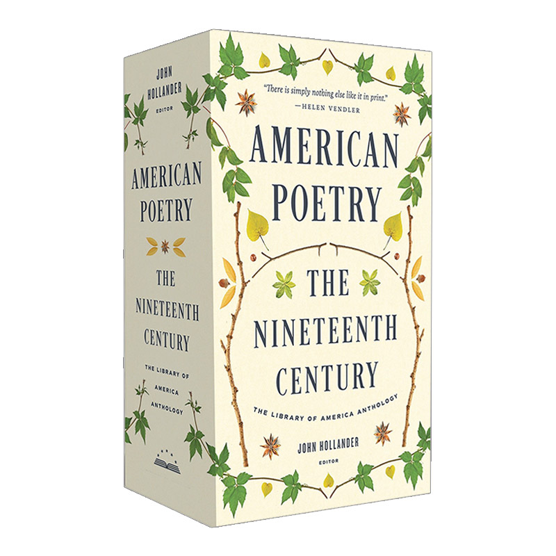 英文原版 American Poetry 19世纪美国诗歌 两卷盒装套装 精装美国文库 英文版 进口英语原版书籍