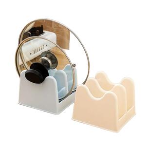 多层锅盖架坐式菜板架砧板架塑料厨房台面置物收纳架锅放菜板的架