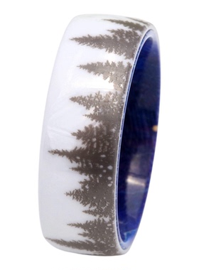 森林私语陶瓷接骨木戒指男女通用