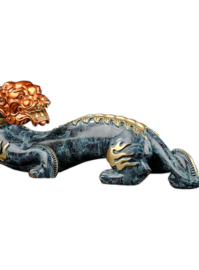 黄铜招财貔貅摆件一对开业礼物