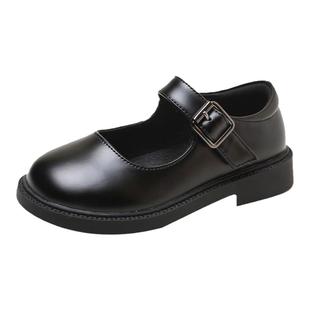 Abckids官方女童小皮鞋春秋款英伦公主单鞋中大童软底女童演出鞋