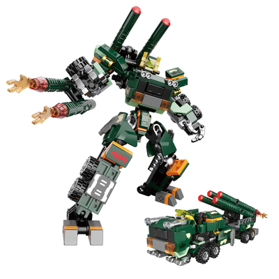 【名创优品断货王】变形机甲积木