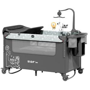 优乐博婴儿床可拼接大床折叠移动