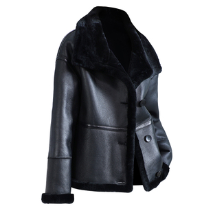 羊皮毛一体外套女2025冬新加厚保暖大气质羔羊毛羊剪绒真皮草大衣