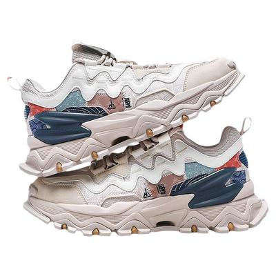 特步山海系列男鞋老爹鞋官方旗舰店休闲鞋子正品冬季厚底运动鞋男