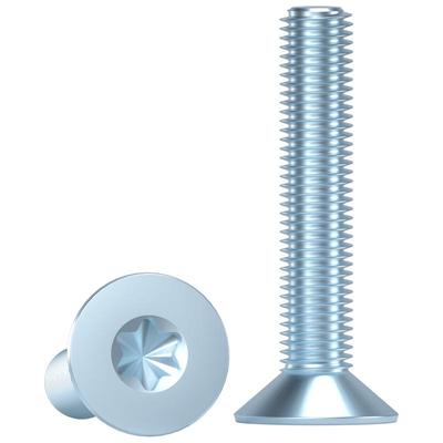 双圣中碳钢梅花沉头机螺丝