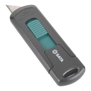 世达便携式锌合金安全实用刀迷你自动回缩美工刀裁壁纸墙纸工具刀