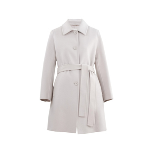 HONRN/红人系带收腰显瘦双面羊毛呢子大衣外套女秋冬HI55OD080