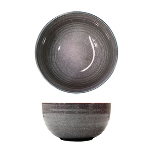 釉下彩螺纹浮雕陶瓷汤碗面碗沙拉碗早餐碗窑变釉简约碗家用拉面碗