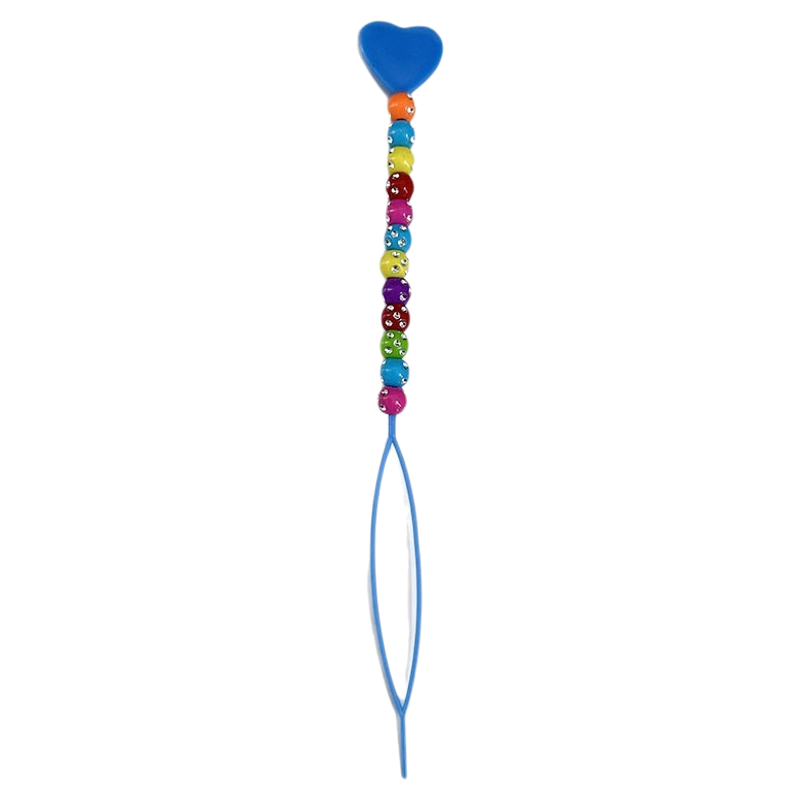 儿童专用不扯发不伤发编发工具创意珠珠爱心编发器串珠拉发器小号