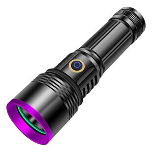 20W紫光灯强光大功率365nm紫外线灯验钞鉴定专用检测UV黑镜手电筒