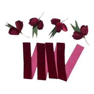 新娘敬酒服头饰中式复古酒红色头花森系超仙发饰套装结婚礼服配饰