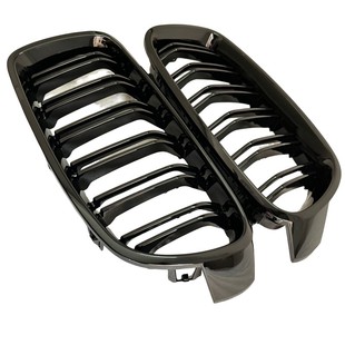 13-19年宝马3系F30F35双线亮黑中网320li330li325li碳纤三色格栅