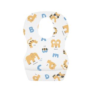 如山婴儿童一次性围兜小孩喂饭兜免洗防水围嘴宝宝口水巾吃饭神器