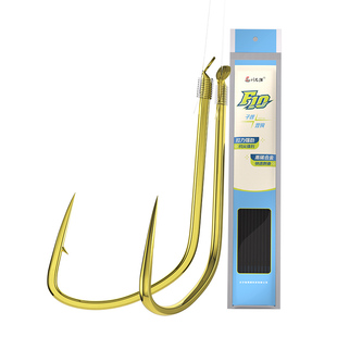 刘志强F28金袖子线双钩金海夕成品绑好鱼钩有刺无刺伊势尼新关东