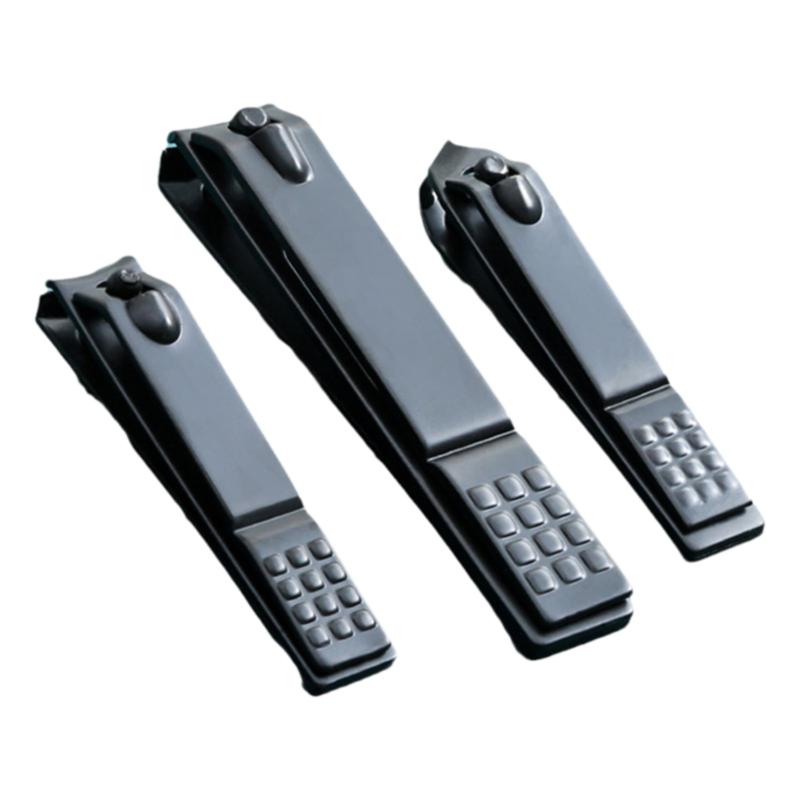 指甲刀高档德国指甲钳剪脚趾甲防飞溅大号小号平口套装家用修甲钳