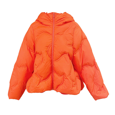 容子木ROSEMOO25冬商场同款轻暖弧形压线连帽羽绒服RSS4YP410D