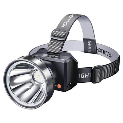 黄光充电感应超亮头灯照鱼虾