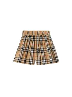 格纹棉质短裤BURBERRY