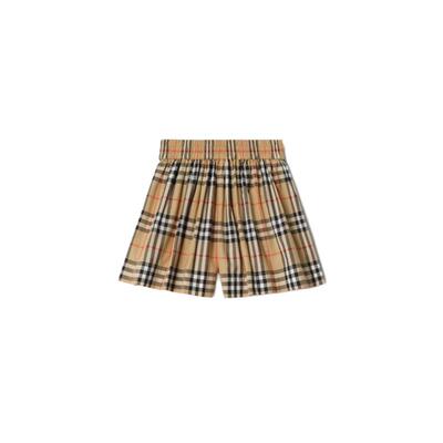 格纹棉质短裤BURBERRY
