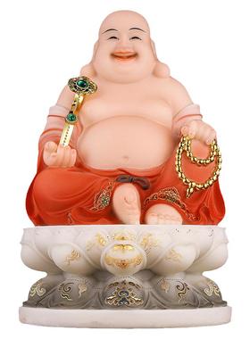 汉白玉全佛堂佛像做生意摆件室内