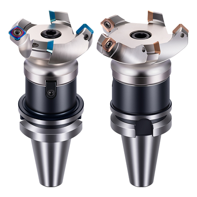 45度km12面铣刀盘铣平面+BT刀柄