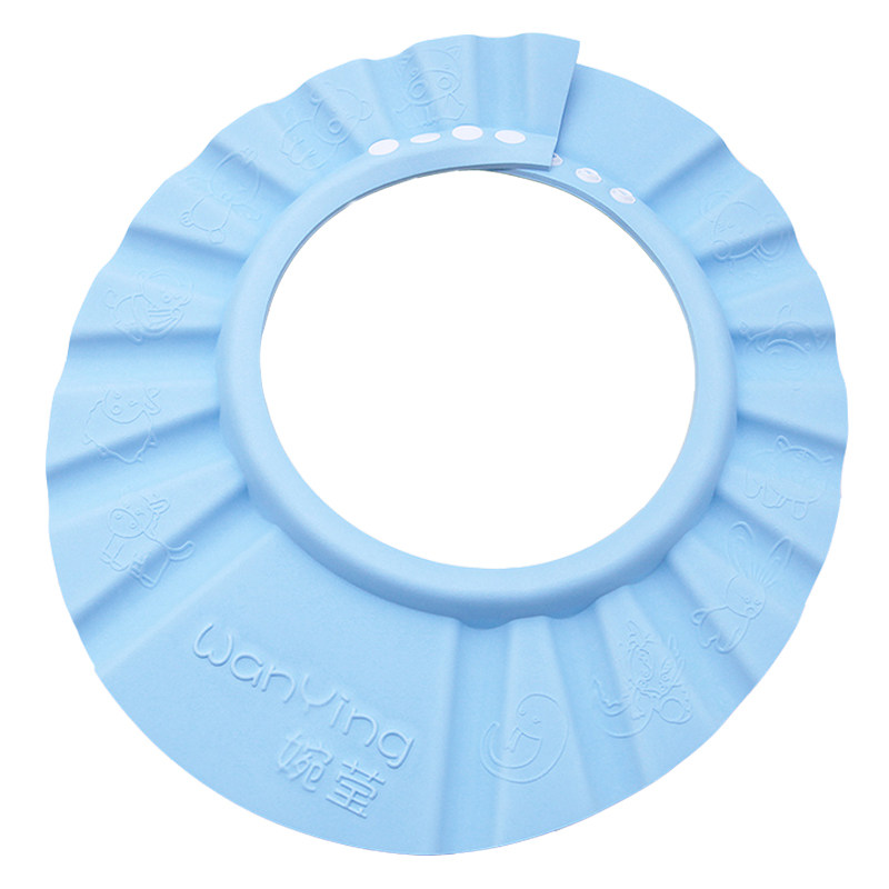 小孩婴儿宝宝洗头帽防水儿童浴帽护耳护眼洗澡帽子洗发帽幼儿