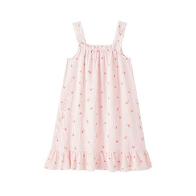 BE纯棉夏季新品清甜草莓睡裙