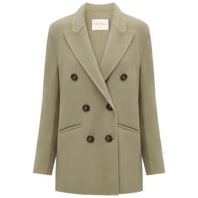 COCOBELLA手工双面呢羊毛大衣